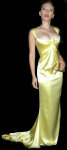 Different pictures of the great american actress Scarlett Johansson, posing sexy with a stunning golden dress.