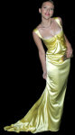 Different pictures of the great american actress Scarlett Johansson, posing sexy with a stunning golden dress.