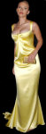 Different pictures of the great american actress Scarlett Johansson, posing sexy with a stunning golden dress.